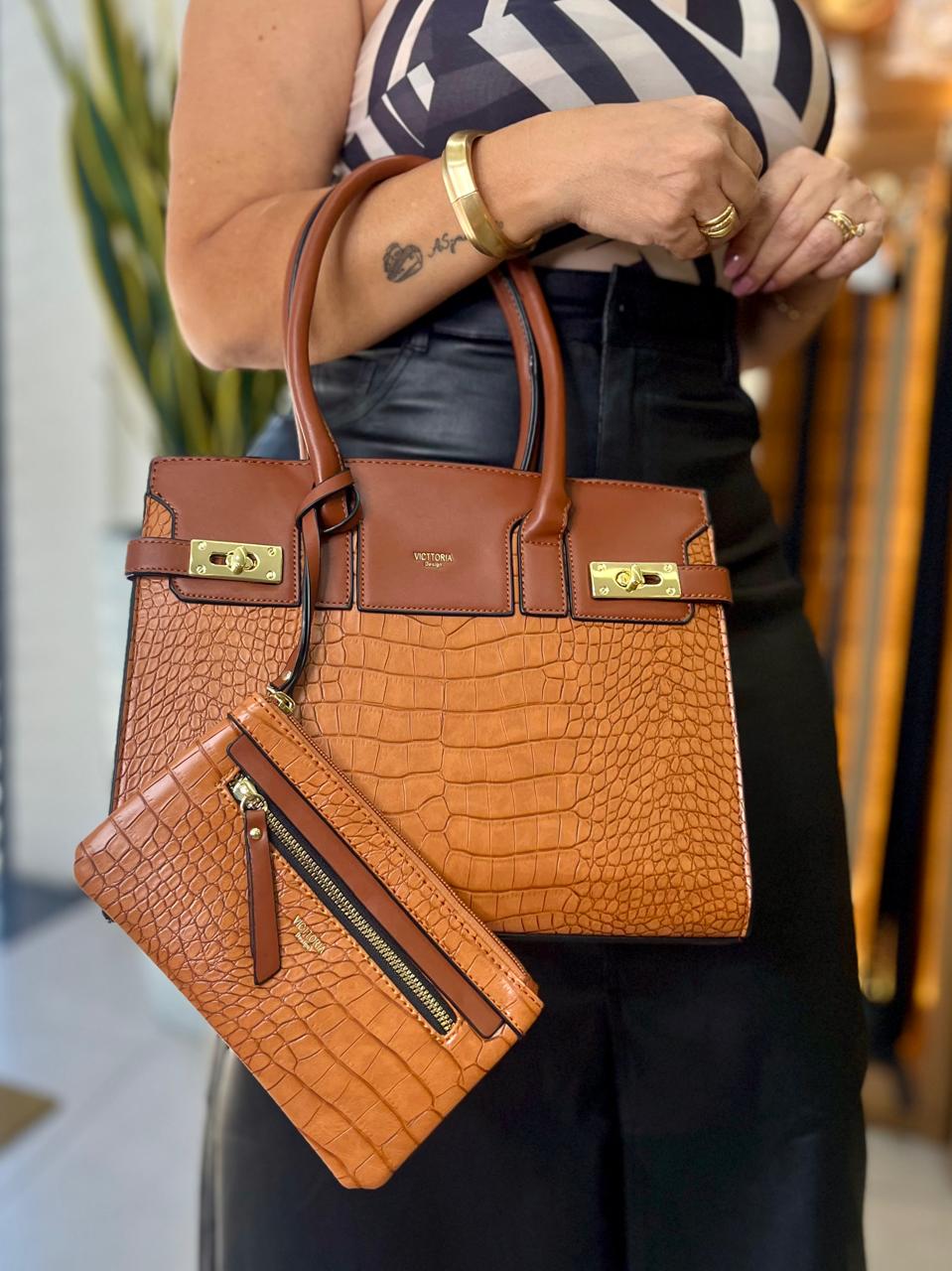 Bolsa Zendaya No Croco Victtoria Desing - Imagem 2